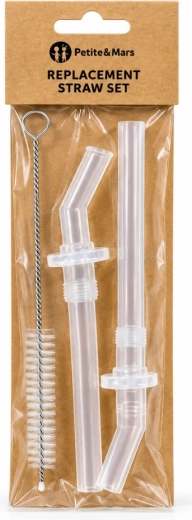 PETITE&MARS Set vervangende rietjes voor thermosfles 350 ml