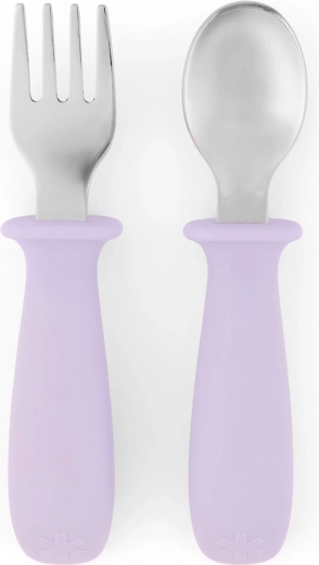 Skip Hop Besties Squad set lepel en vork paars 12m+