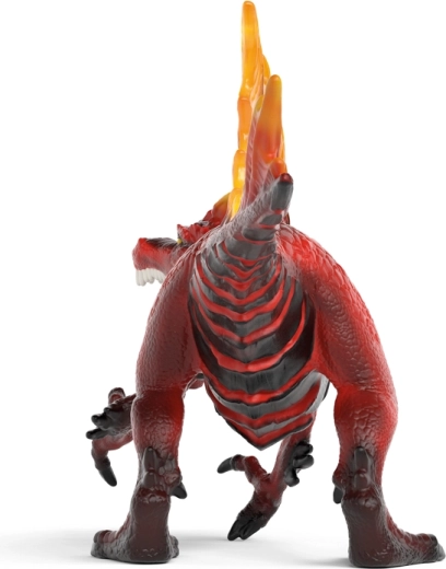 Vuurdinosaurus met gloeiende stekels