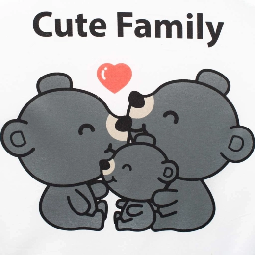 Schattig Cute Family-motief