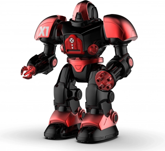 Afstandsbediende robot met schietschijven
