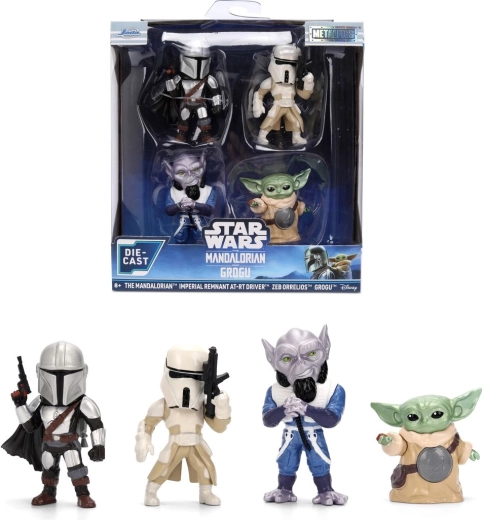 Jada Star Wars metalen figuren The Mandalorian - 4 stuks