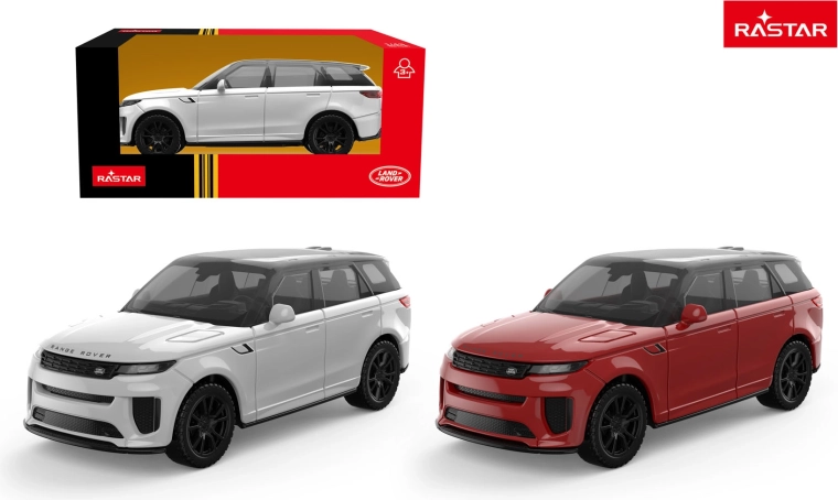 Metalen autootje Range Rover Sport SV RASTAR 1:43 rood - 1 stuk