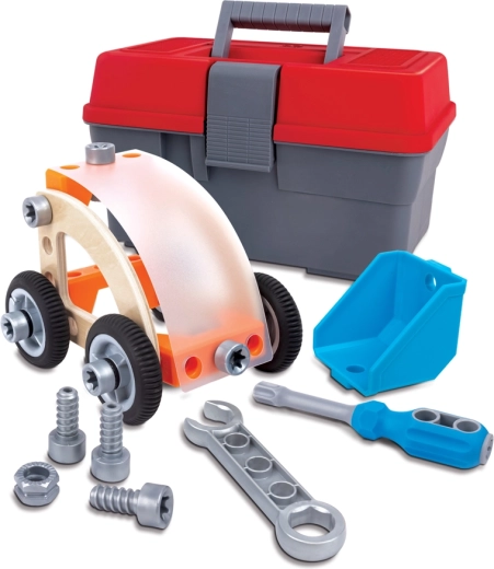 Hape set: bouw je eigen autootje