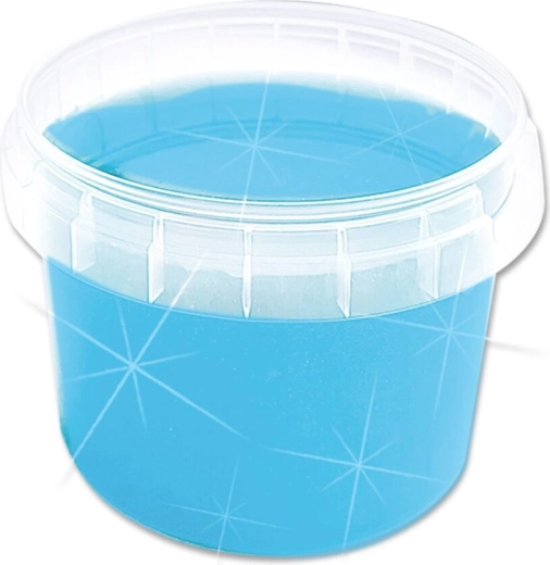 Intens blauw met glitters
