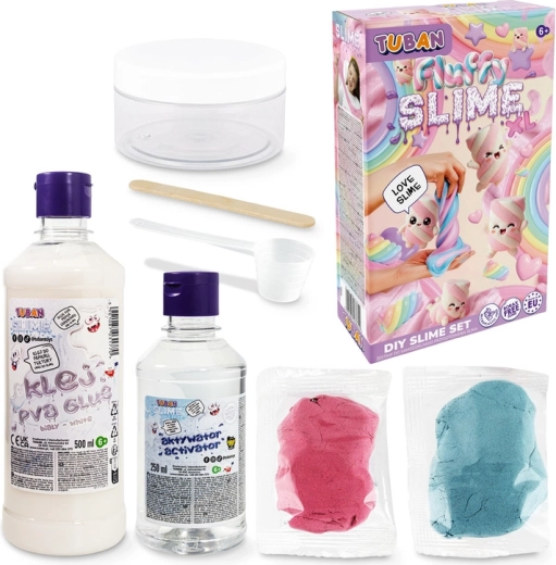 Tuban creatieve sensorische set Fluffy slime XL