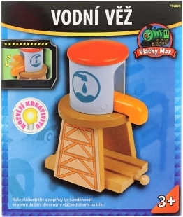 Max watertoren voor houten treinbaan