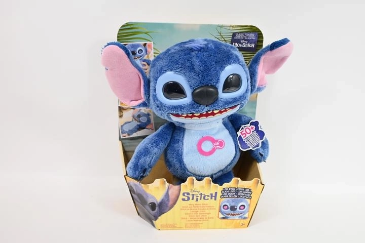Interactieve Disney Stitch-knuffel Emotiv Eye met LCD-ogen