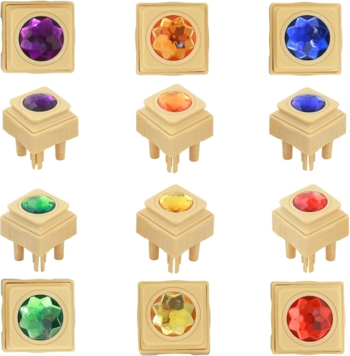 Acryl diamanten in kleur voor STEM-bord Masterkidz - 72 stuks
