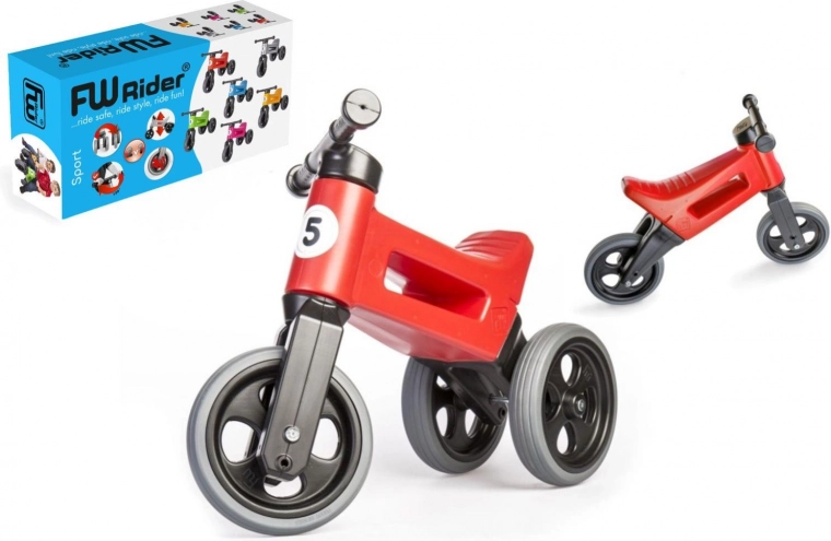 Loopfiets Funny Wheels Rider Sport 2-in-1 voor kinderen – Rood