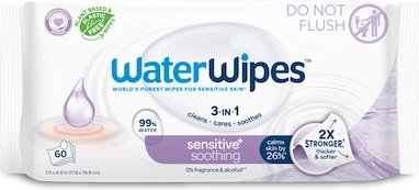 WaterWipes vochtige doekjes Soothing Clean 3-in-1 6×60 stuks