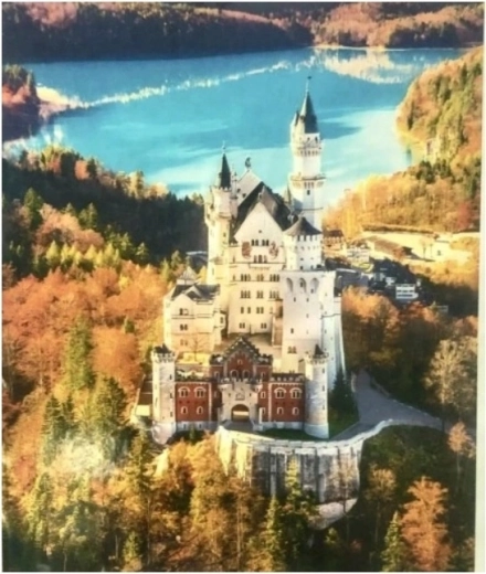 Norimpex Schilderen op nummer Kasteel in de Alpen in de herfst 40 × 50 cm