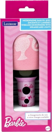 Lexibook lichtgevende draadloze karaoke-microfoon Barbie