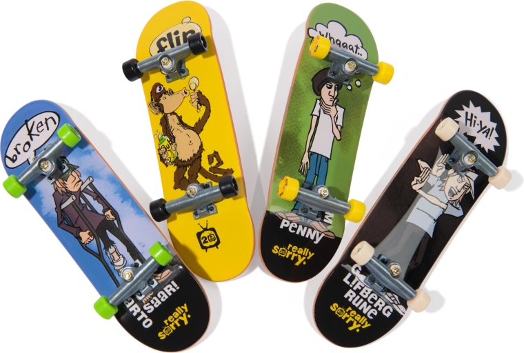 4 fingerboards met opvallende Flip-graphics