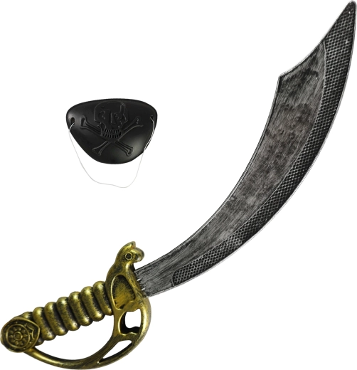Piratenzwaard met ooglapje - 1 stuk