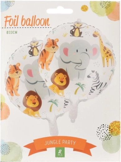 Folieballonnen Jungle, set van 2 stuks
