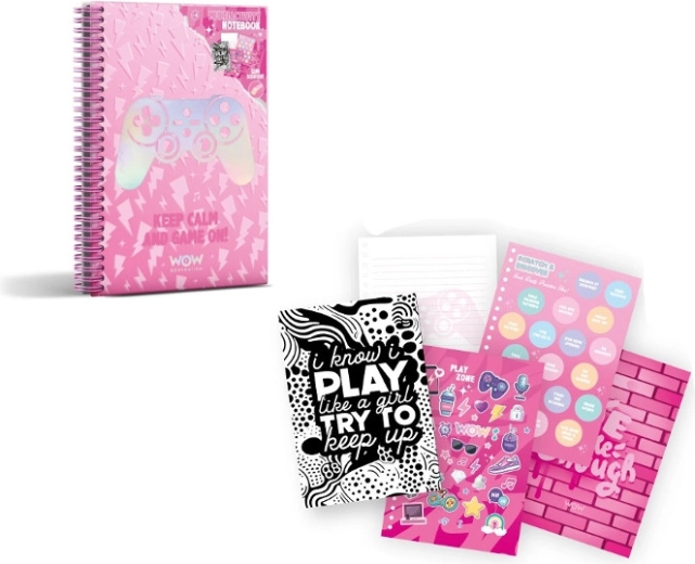 Geurend notitieboek A5 WOW Generation Valentina met stickers