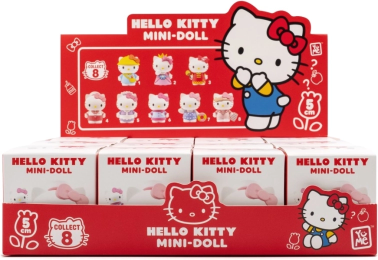 HELLO KITTY verzamelbare minifiguur dress-up 5 cm