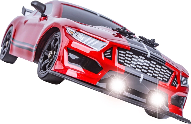 LED-lichten en sportcarrosserie in Mustang-stijl