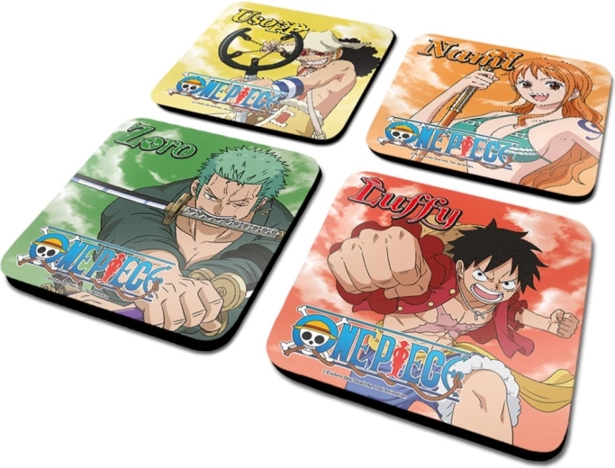 One Piece set onderzetters