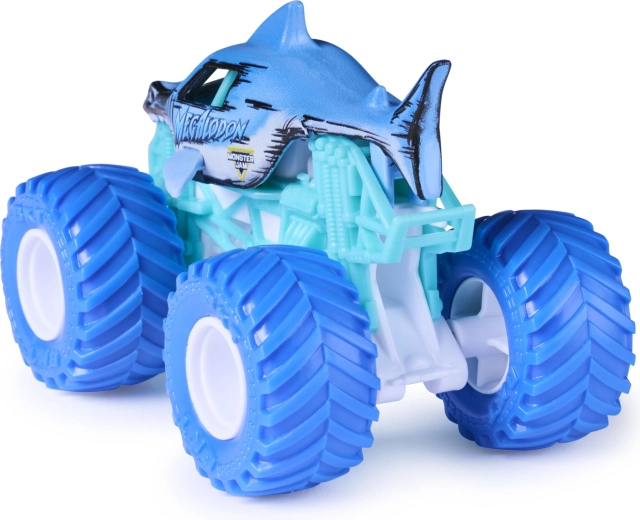 Metalen carrosserie met Megalodon-motief