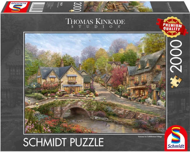 Schmidt puzzel Zomer in Cobblestone village, 2000 stukjes