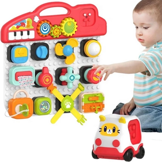 Woopie Montessori Kinder Manipulatief Paneel Kleurrijk Actief Paneel