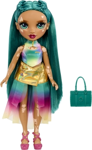 Lang turquoise haar