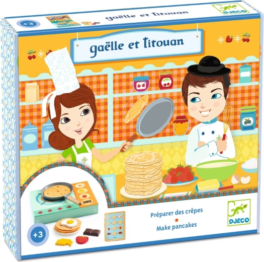 Djeco pannenkoeken met Gaëlle en Titouan