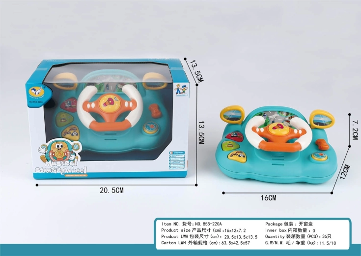 Interactief kinder-stuur met lichtjes en geluiden