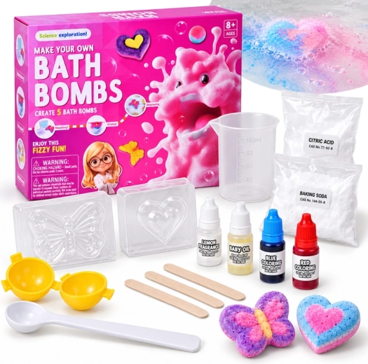 Creatieve set om bruisende badballen te maken