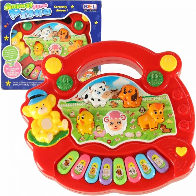 Interactieve kinder piano met dieren geluiden Boerderij