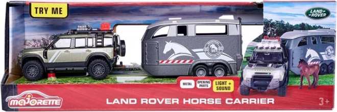 Majorette Grand Land Rover Set met paardentrailer