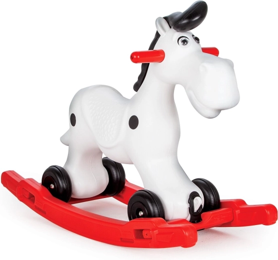 Schommelpaard Jamara Bob Gallop wit/rood