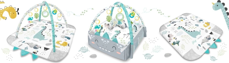 3-in-1: speelmat, nestje en vloerkleed