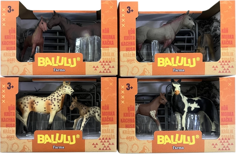 BALULU speelset paard met veulen, assortiment - 1 stuk