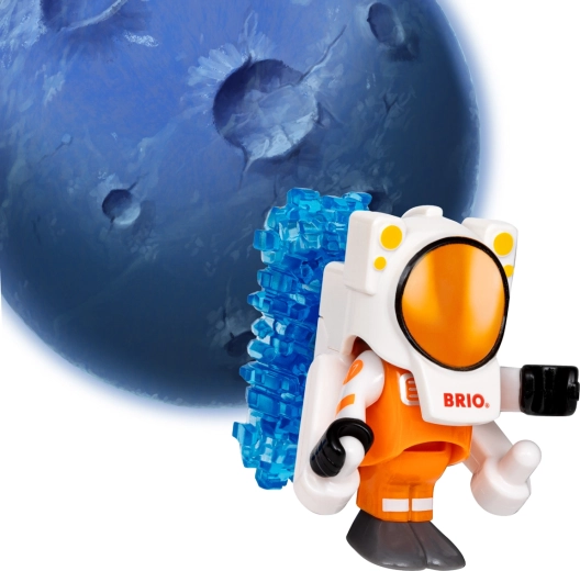 Astronaut met magnetisch ruimtepak