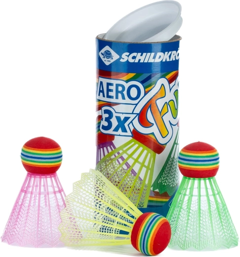 Badmintonshuttles SCHILDKRÖT Aero Fun, 3 stuks