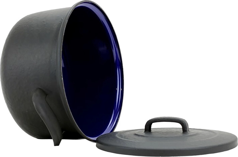 Hygiënische geëmailleerde binnenkant in donkerblauw