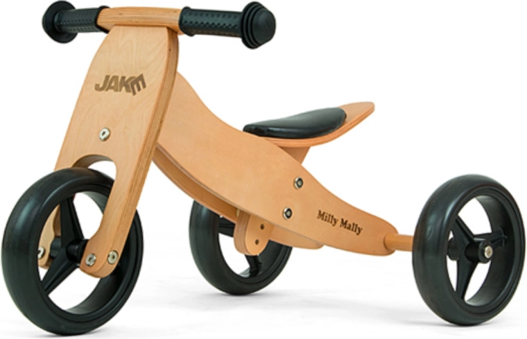 Kinderloopfiets Milly Mally Jake 2-in-1 Natural