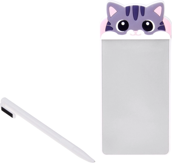 Schattig kattenontwerp en de stylus altijd bij de hand