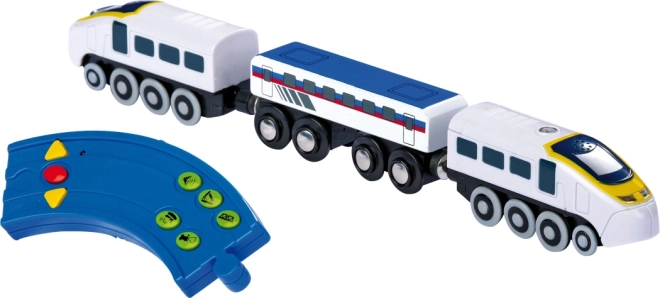 Elektrische trein met afstandsbediening voor houten treinbanen SMALL FOOT Maxim