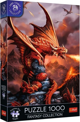 TREFL puzzel Premium Plus fantasy: vurige draak 1000 stukjes