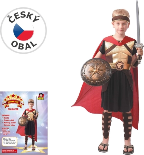 Kinderkostuum voor carnaval: gladiator, 110–120 cm