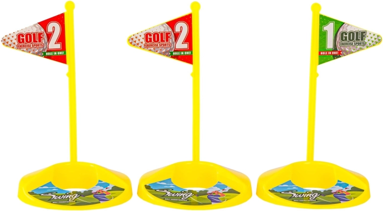 Doelgaten met vlaggetjes voor competitief spel