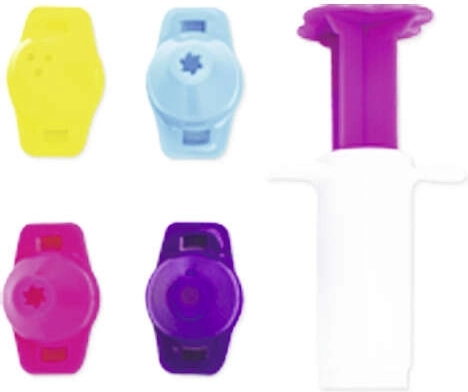 Pers met verwisselbare opzetstukken