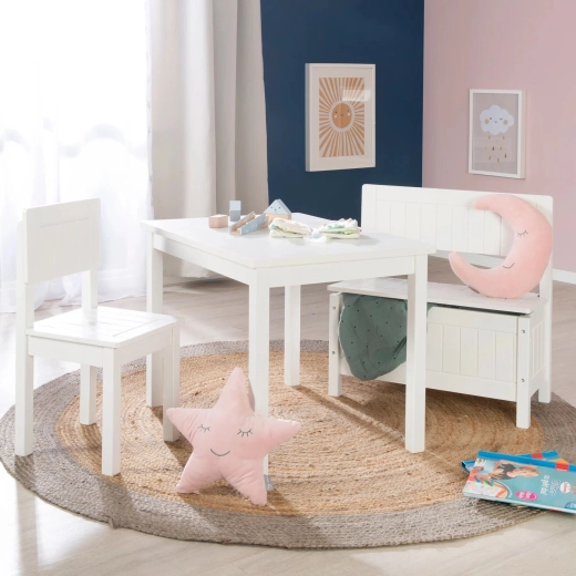 Roba kindergametafel wit