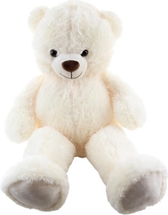 Witte pluchen teddybeer 90 cm