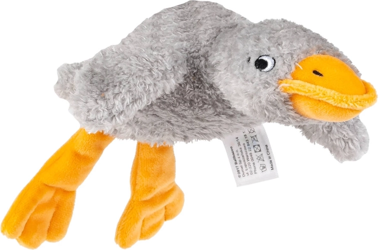 Balibazoo sensorisch pluchen gansje grijs 23 cm