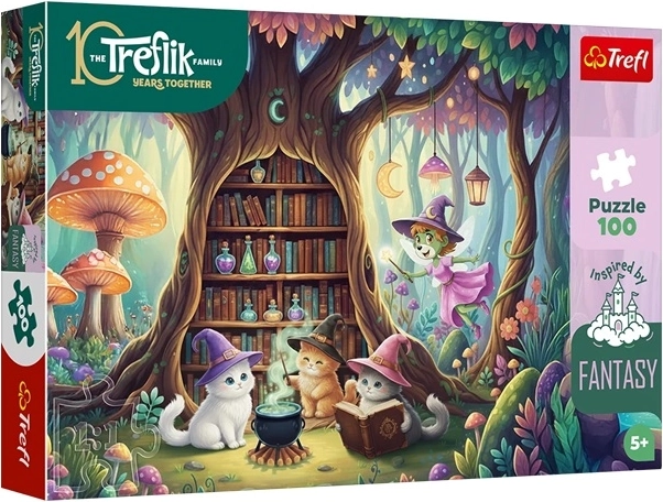 Puzzel 100 stukjes Inspired By Fantasy – magische kittens